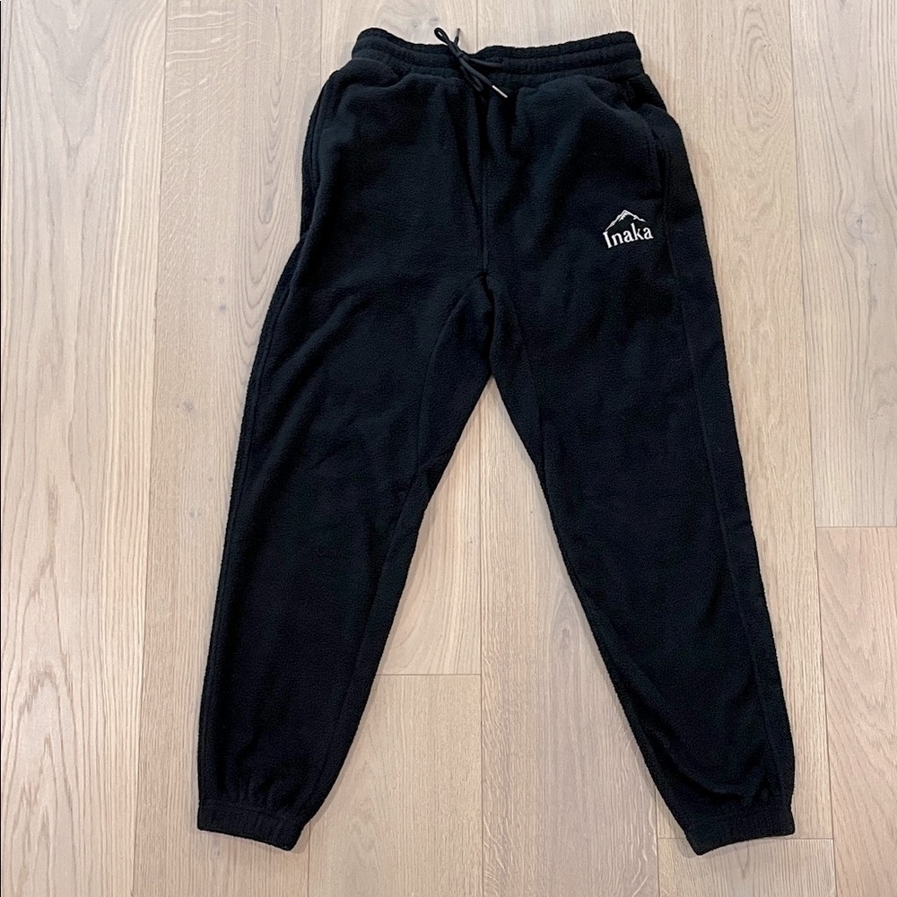 Inaka Power Black Fleece Pants Size Small